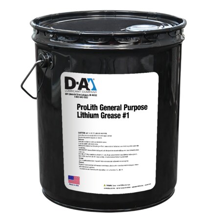D-A Lubricant Co D-A ProLith General Purpose Lithium Grease No 1 - 35 Lb Metal Pail 12509